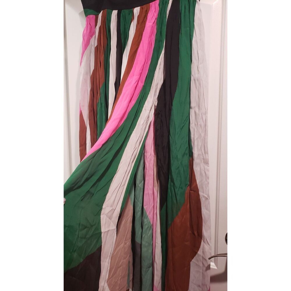 Megan Renee High Slit Multicolor Maxi Skirt With Pockets - 2X NWT MSRP $245 - Picture 2 of 8